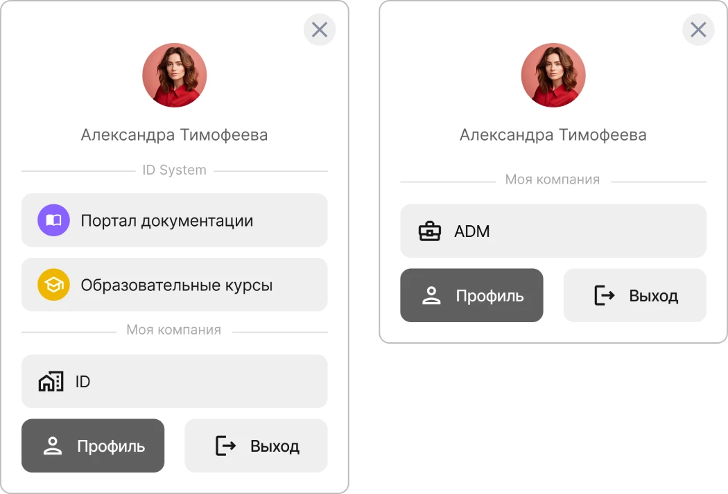 Пример оформления мини-виджетов в КриптоАРМ IDM