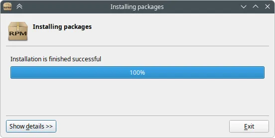 Завершение установки RPM-пакета КриптоАРМ